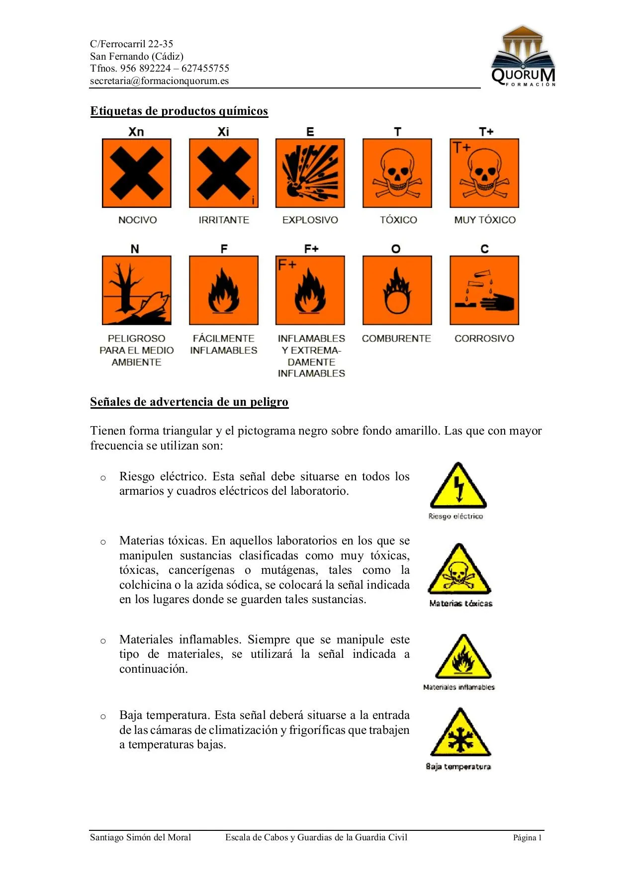 Tema 22 - T1 - Recursos - Seguridad y símbolos en el laboratorio Tema 22 - T1 - Recursos - Seguridad y símbolos en el laboratorio