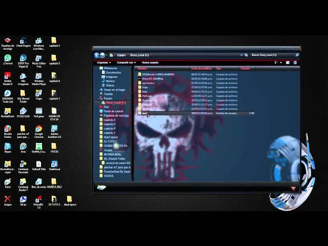 Como poner un tema bien copado para window 7 llamado PunisherRed ... Como poner un tema bien copado para window 7 llamado PunisherRed ...