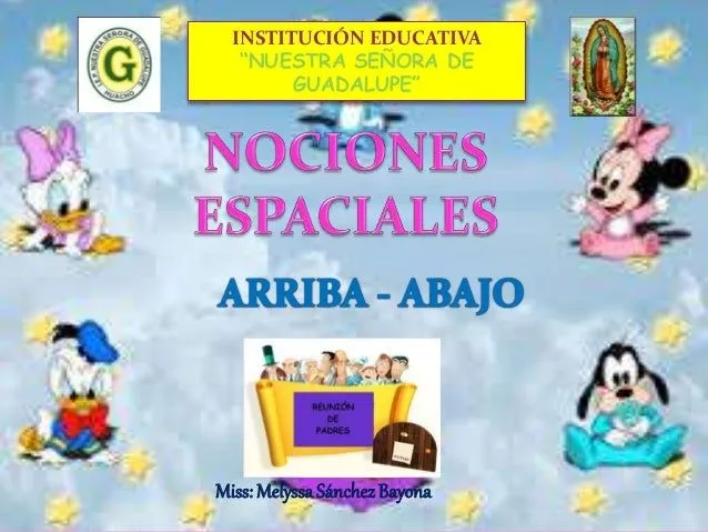TEMA: NOCIONES ESPACIALES (arriba - abajo)