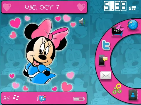 Mis Temas Blackberry: Tema minnie mouse para 85xx, 93xx os 5, 97 ... Mis Temas Blackberry: Tema minnie mouse para 85xx, 93xx os 5, 97 ...