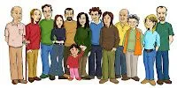 Familia extensiva para colorear - Imagui