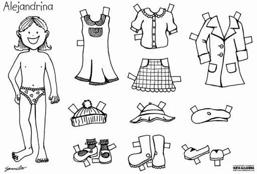Temas para niños: muñecos para vestir