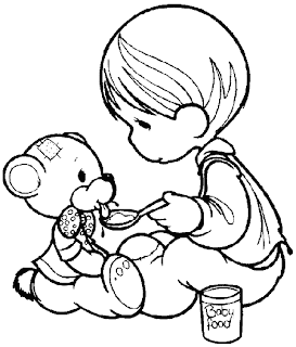 Temas para niños: Precious Moments (para colorear) Temas para niños: Precious Moments (para colorear)