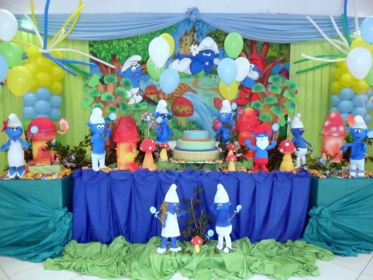 Temático Pitufos | Pitu-Fiesta | Pinterest