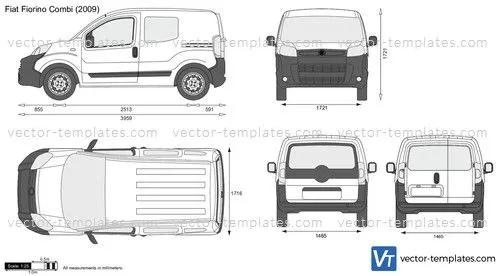 Templates - Cars - Fiat - Fiat Fiorino Combi Templates - Cars - Fiat - Fiat Fiorino Combi