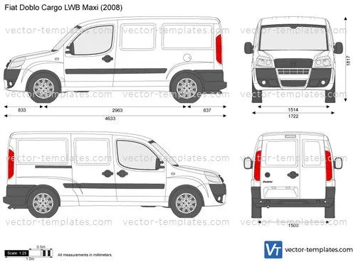 Templates - Cars - Fiat - Fiat Doblo Cargo LWB Maxi Templates - Cars - Fiat - Fiat Doblo Cargo LWB Maxi