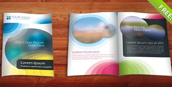Templates de folletos dípticos y trípticos en PSD, Illustrator y ...