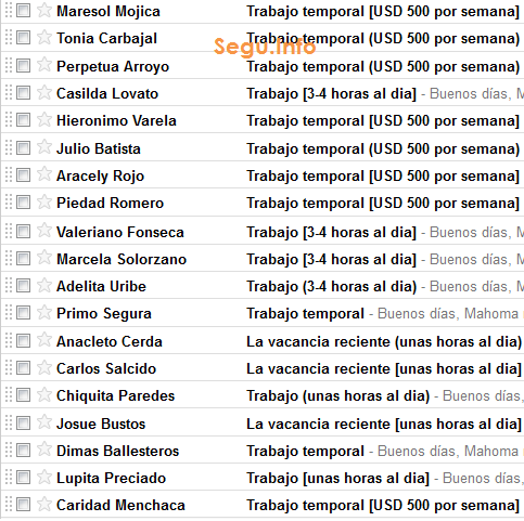 Trabajo temporal [USD 500 por semana] ~ Segu-Info