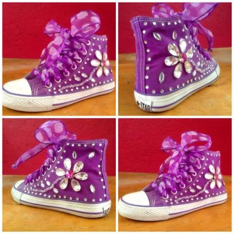 Tenis decorados personalizados para XV años o boda en Iztapalapa