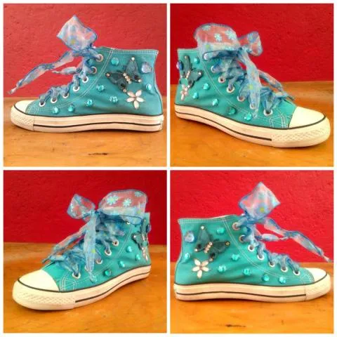 Tenis decorados personalizados para XV años o boda en Iztapalapa Tenis decorados personalizados para XV años o boda en Iztapalapa