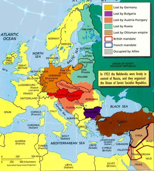 teoblog: CAMBIOS EN EL MAPA DE EUROPA, 1914 Y 1919