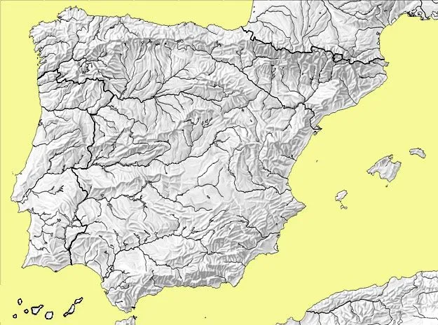 Tercer Ciclo de Primaria: Ríos: mapas mudos Tercer Ciclo de Primaria: Ríos: mapas mudos