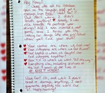 Termina con su novio por infiel y publica carta en Facebook - TU ... Termina con su novio por infiel y publica carta en Facebook - TU ...