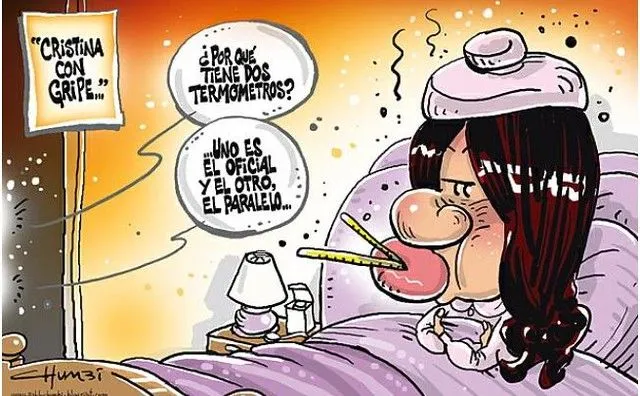 Humor: Caricatura de Cristina con gripe | Noticia Ya