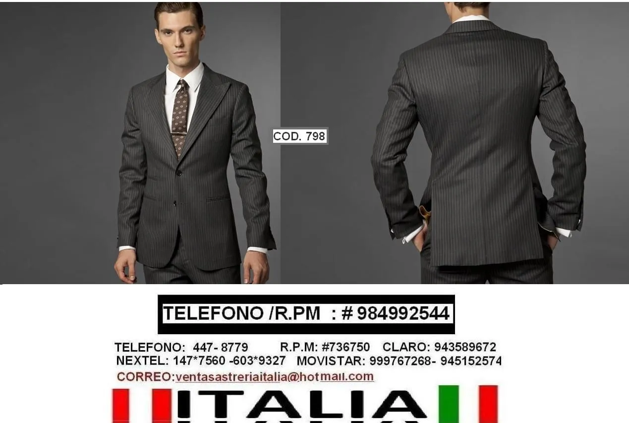 TERNOS PARA HOMBRE