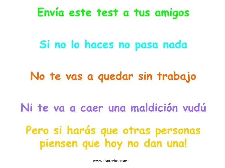 Test para amigas - Imagui