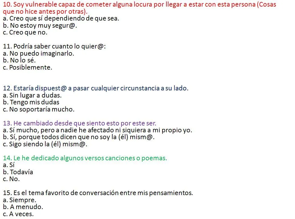 test de amistad | Lamor