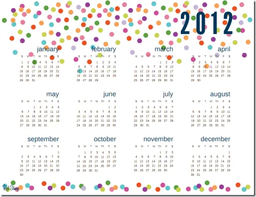 Por una teta no fué vaca: Calendario 2012