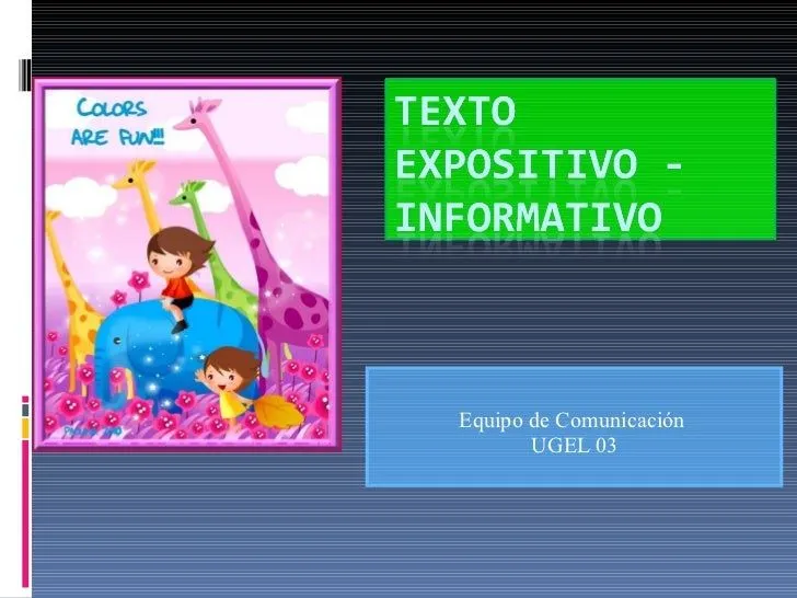 Texto expositivo informativo