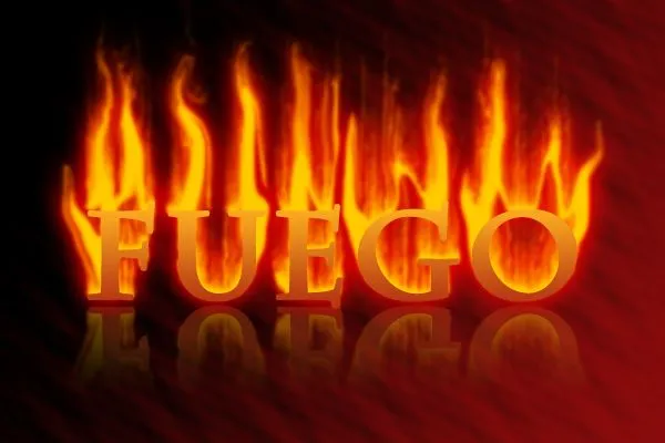 Texto de fuego en Photoshop - EfectosPs.com Texto de fuego en Photoshop - EfectosPs.com