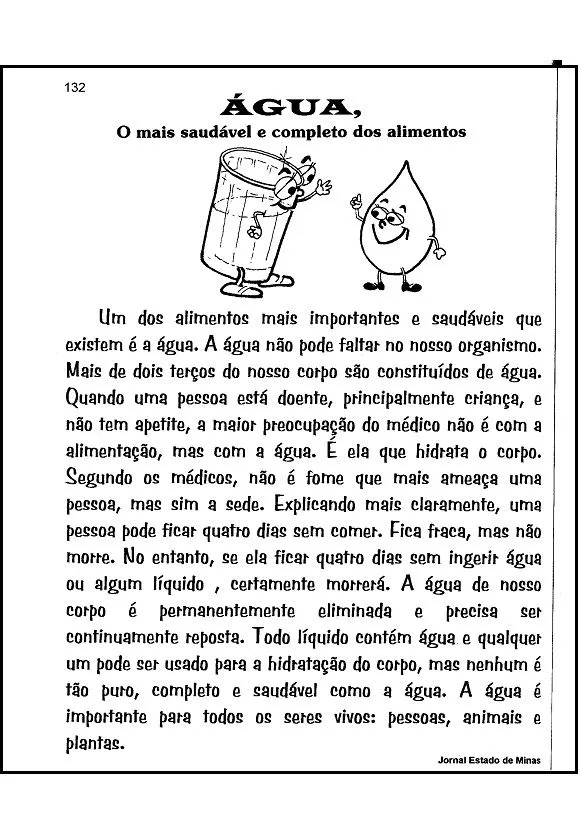 Texto informativo sobre el agua - Imagui