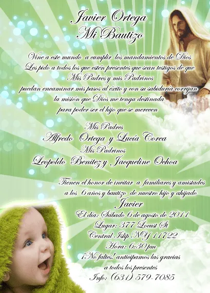 Frases para invitación de primer añito y bautismo - Imagui Frases para invitación de primer añito y bautismo - Imagui