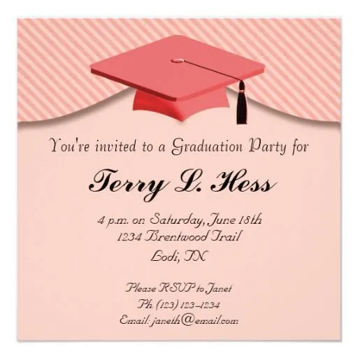 texto para invitacion graduacion | Graduation party invitations, Graduation party, Graduation party invitations zazzle texto para invitacion graduacion | Graduation party invitations, Graduation party, Graduation party invitations zazzle
