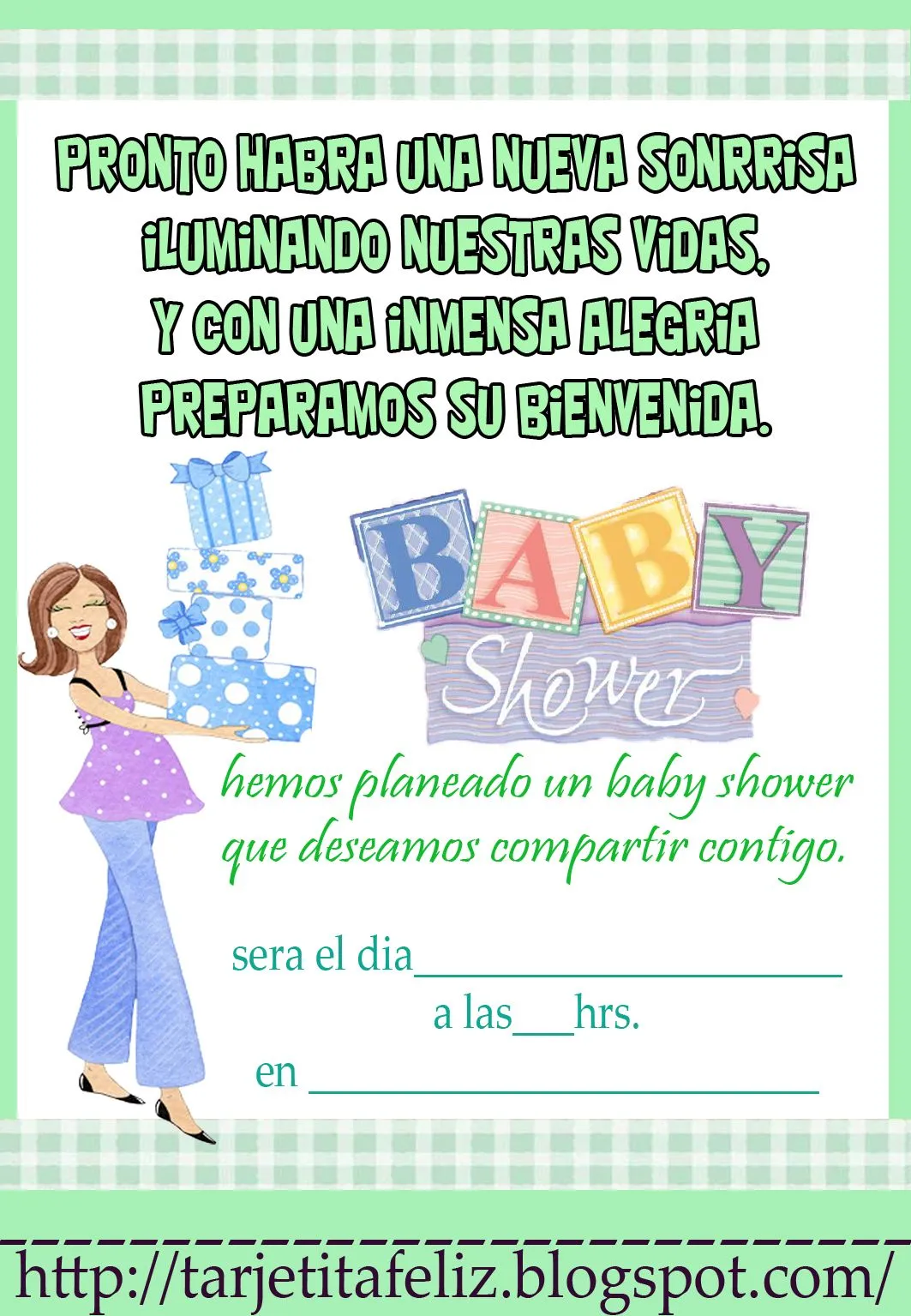 Texto Para Las Invitaciones De Baby Shower