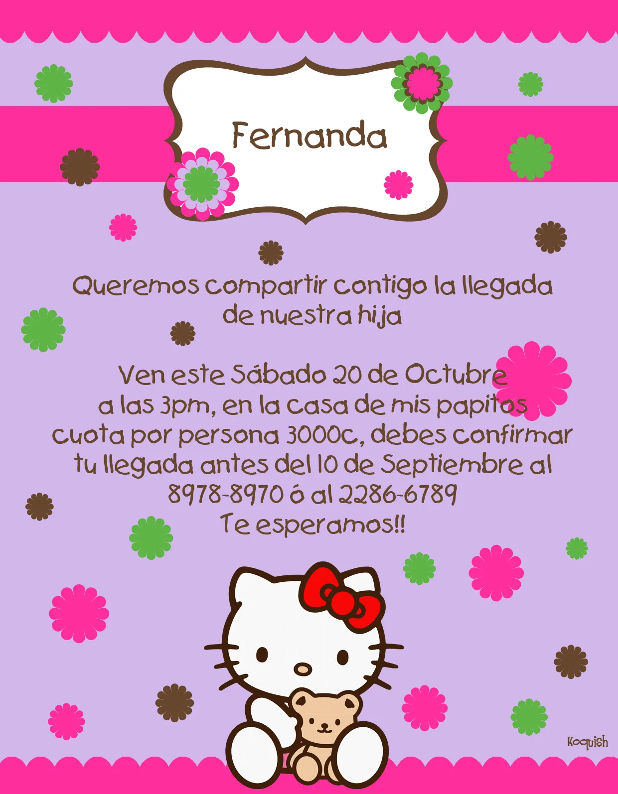 Texto Para Invitaciones De Baby Shower Gratis