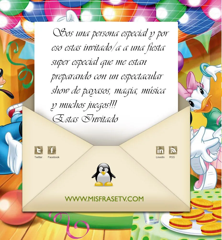 Mensajes para invitaciones de cumpleaños infantiles - Imagui Mensajes para invitaciones de cumpleaños infantiles - Imagui