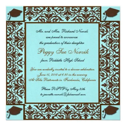 Invitaciones para fiestas de graduación - Imagui