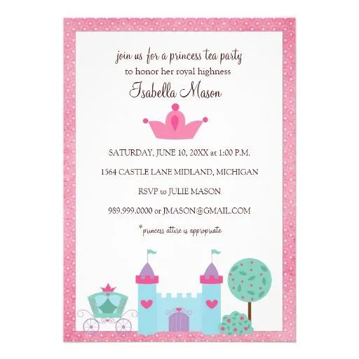 TEXTO PARA INVITACION DE PRINCESAS - Imagui TEXTO PARA INVITACION DE PRINCESAS - Imagui
