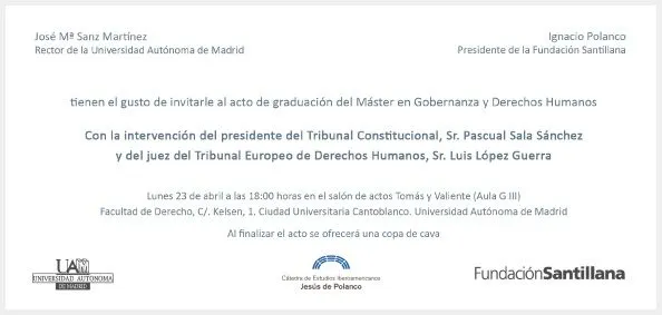 Máster en Gobernanza y Derechos Humanos