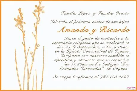 Textos de Invitaciones de Boda-Grandes ideas. - Paperblog