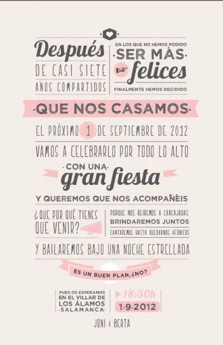 Textos para invitaciones de boda: Los mejores ejemplos Textos para invitaciones de boda: Los mejores ejemplos