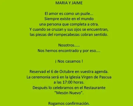 Textos De Invitaciones De Bodas | ... opciones a la hora de crear ...