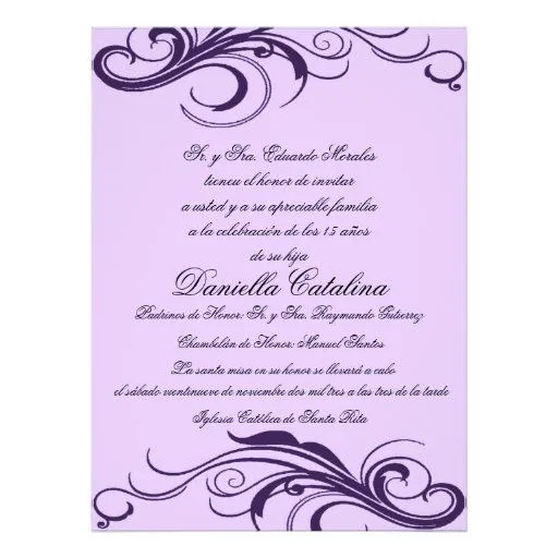 Invitación de quinceañera cristiana - Imagui