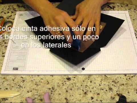 TG: COMO HACER UN SOBRE PARA TARJETA 6X6 MINNIE MOUSE - YouTube