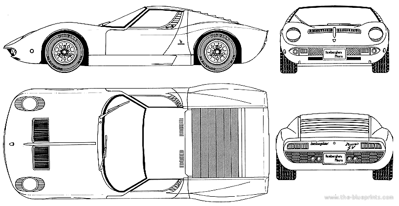 The-Blueprints.com - Blueprints > Coches > Lamborghini ...