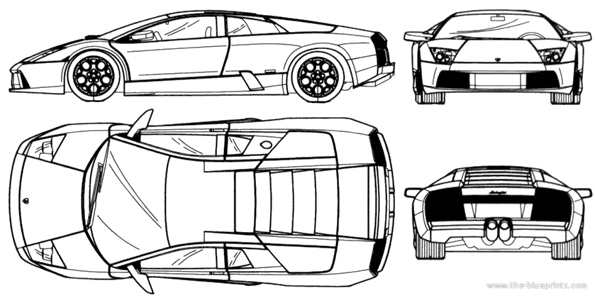 The-Blueprints.com - Blueprints > Coches > Lamborghini ... The-Blueprints.com - Blueprints > Coches > Lamborghini ...