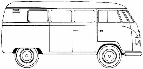 The-Blueprints.com - Vector Requests - Volkswagen Type 2 Microbus ...