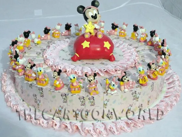 The Cartoon World: BOMBONIERA DISNEY TORTA 32 FETTE MINNIE e DAISY