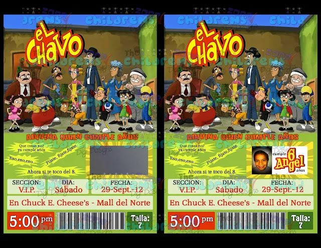 The Childrens Zone Digi Designs: Pedido El Chavo del 8