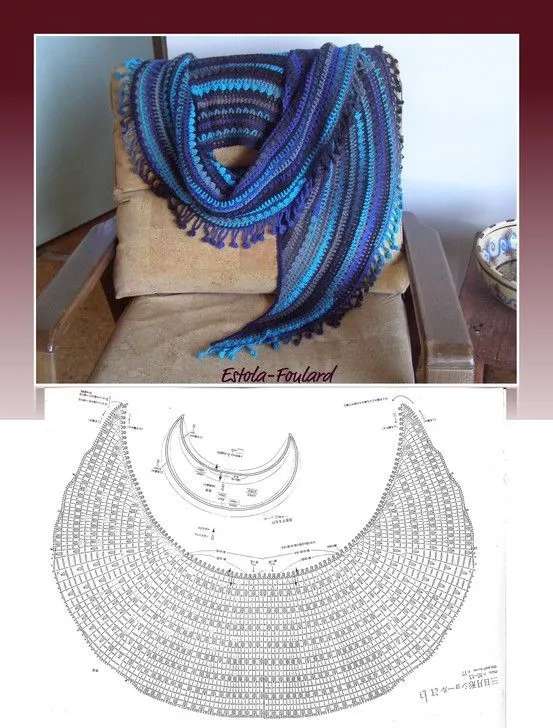 The Crescent Moon Shawl | Toquillas en ganchillo | Pinterest