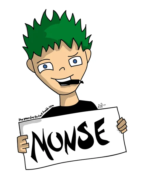 Green Day Girl, Hi:) ¿podrías dibujar a Tré sujetando un cartel ...