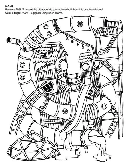 The Indie Rock Coloring Book | La Furgoneta Azul – Musica ...