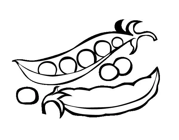 The peas coloring page - Coloringcrew.com