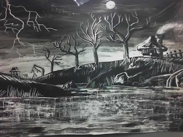 Dibujos de paisajes en blanco y negro - Imagui Dibujos de paisajes en blanco y negro - Imagui