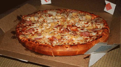 THEY'RE DELICIOUS! :: Animated Pizza Gifs by Clint Ecker