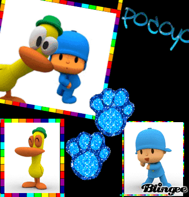 This "pocoyo emo" picture was created using the Blingee free online ...
